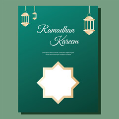 Naklejka premium Ramadan Celebration Flyer Layout