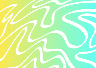 Minimalist background with cute gradient wavy lines pattern