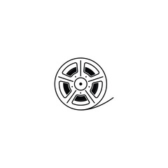 Fototapeta premium Folm roll icon isolated vector graphics