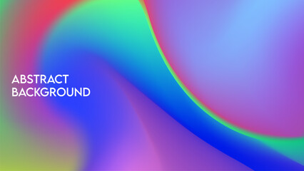 Abstract blue gradient background with wavy and modern style