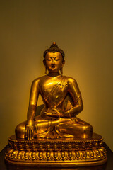 Little golden buddhist sculpture