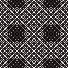 Monochrome Mesh Textured Checked Pattern