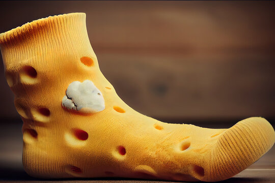 national cheesy socks day. Generative Ai - Powered by Adobe