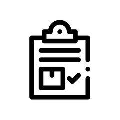 checklist line icon