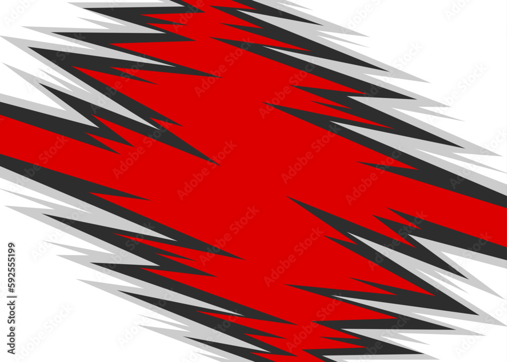 Poster abstract background with gradient spikes pattern and with some copy space area