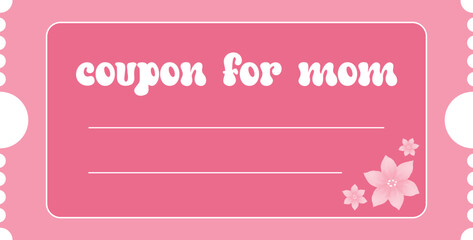 Isolated coupon for mom template