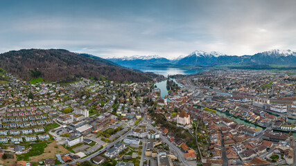 Thun castle in the city of Thun, Switzerland