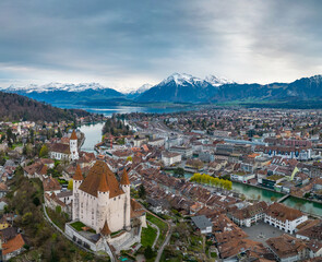 Thun castle in the city of Thun, Switzerland