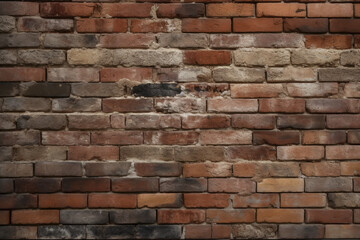 Brick wall background texture for website - AI Generated