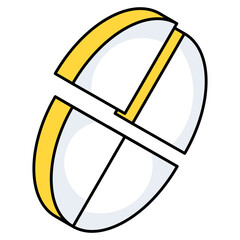 An icon design of pie chart 