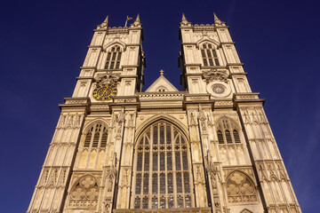 Fototapeta na wymiar A partial view of the Westminster abbey