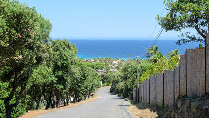 Cote d'Azur in Frankreich mit Plach de Pampelonne bei St. Tropez