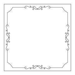 hand drawn outline background and frame