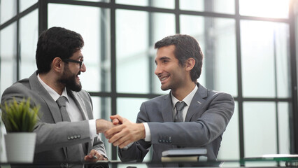 Fototapeta premium male ceo executive manager mentor giving consultation on financial operations