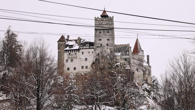 Mystic Bran Castle, Count Dracula's Castle In Bran Near &lrm;Brasov, Transylvania, Romania.