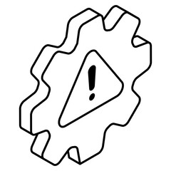 Modern design icon of setting error 