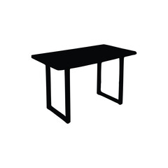 Nice Table silhouettes vector Design. Black illustration.