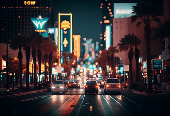Las Vegas Boulevard. Generative AI