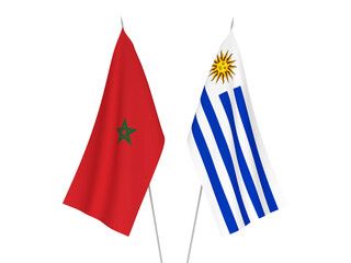 Morocco and Oriental Republic of Uruguay flags