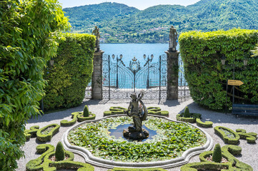 Park at Villa Carlotta, Como Lake, Italy