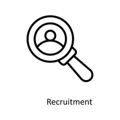 Recruitment Vector   outline Icons. Simple stock illustration stock