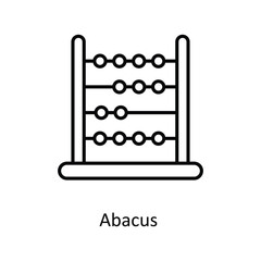 Abacus Vector   outline Icons. Simple stock illustration stock