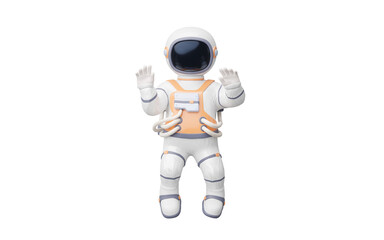 White space man, 3d character, 3d rendering.