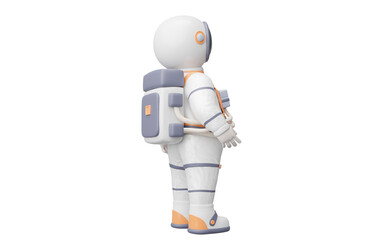White space man, 3d character, 3d rendering.