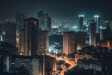 city skyline made with generative ai