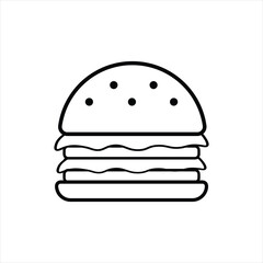 Burger Doodle Food