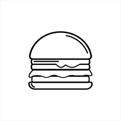 Burger Doodle Food