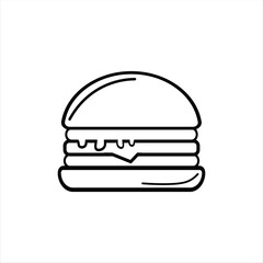 Burger Doodle Food