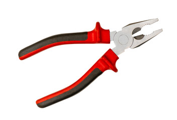 an insulated pair of pliers as a tool