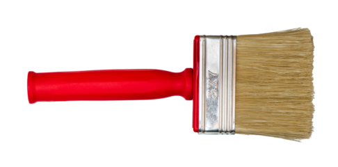 an isolated paintbrush as a tool
