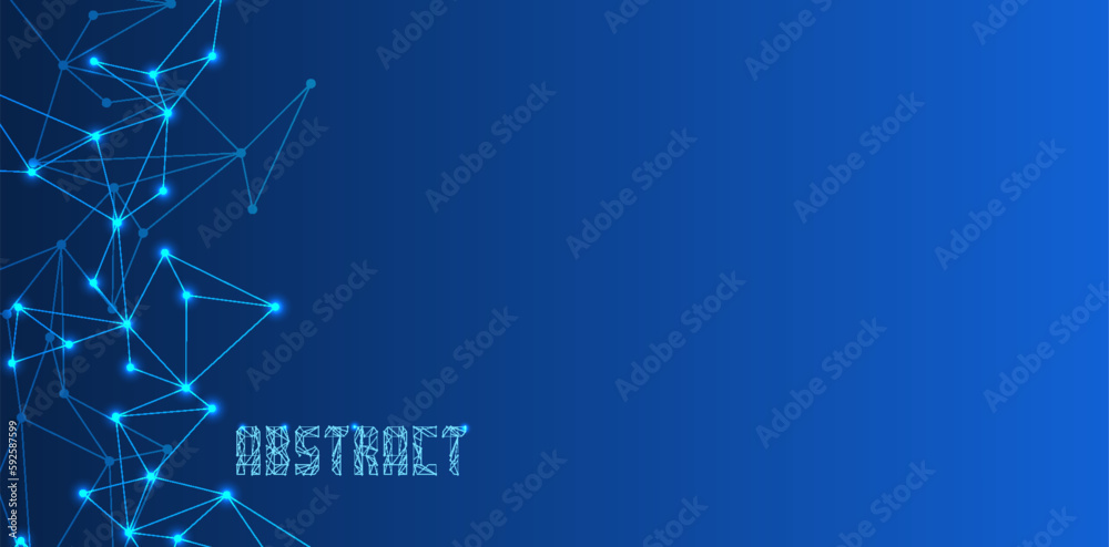 Sticker banner design template. abstract background with geometric shapes and hexagon pattern. vector illust