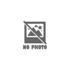 No photo icon on a transparent background