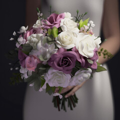 bouquet, wedding, rose, flower, flowers, roses, bride, love, bridal, beauty, floral, pink, celebration, marriage, bloom, nature, romance, bunch, arrangement, beautiful, blossom, decoration, married, l