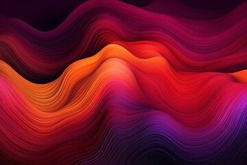 Obraz premium Colorful abstract wavy background with gradient. Generative AI