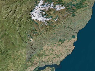 Angus, Scotland - Great Britain. Low-res satellite. No legend