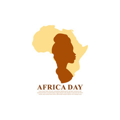 Vector illustration of Happy Africa Day banner