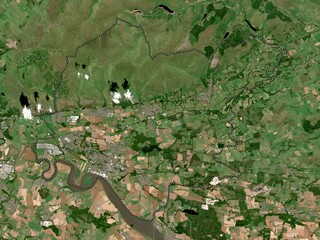 Clackmannanshire, Scotland - Great Britain. Low-res satellite. No legend