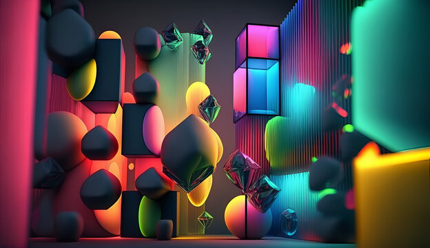 Colorful Wallpaper generated by AI