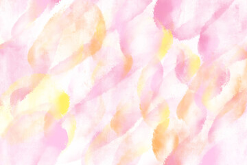 abstract transparent watercolor background pink, yellow, orange