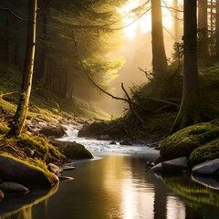 The reflections of the forest, generative ai