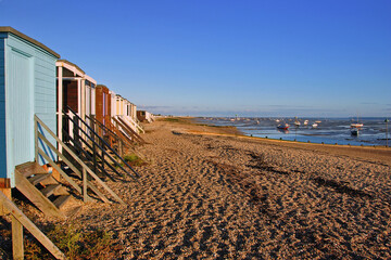 Thorpe Bay Beach Huts England Essex UK