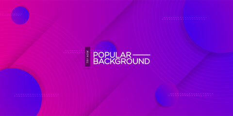 Modern abstract dynamic colorful pink and purple gradient illustration background with 3d look shadow purple simple pattern. Futuristic design and luxury. Eps10 vector