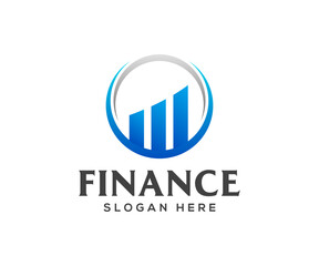 Business finance logo design. Finance logo design vector illustration