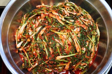 Korean kimchi at Gwangjang Market, Seoul