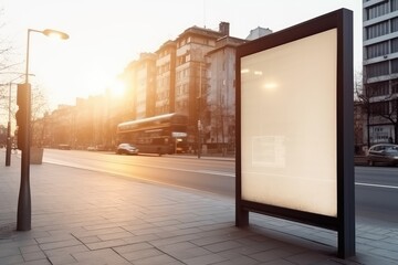 blank billboard for outdoor advertising poster