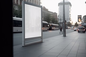 blank billboard for outdoor advertising poster